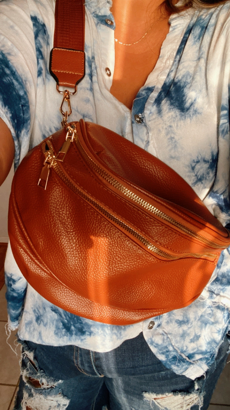 Double-Zipper Belt Bag