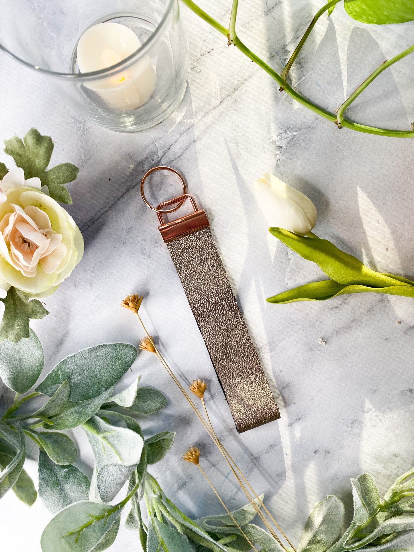 Leatherette Keychain