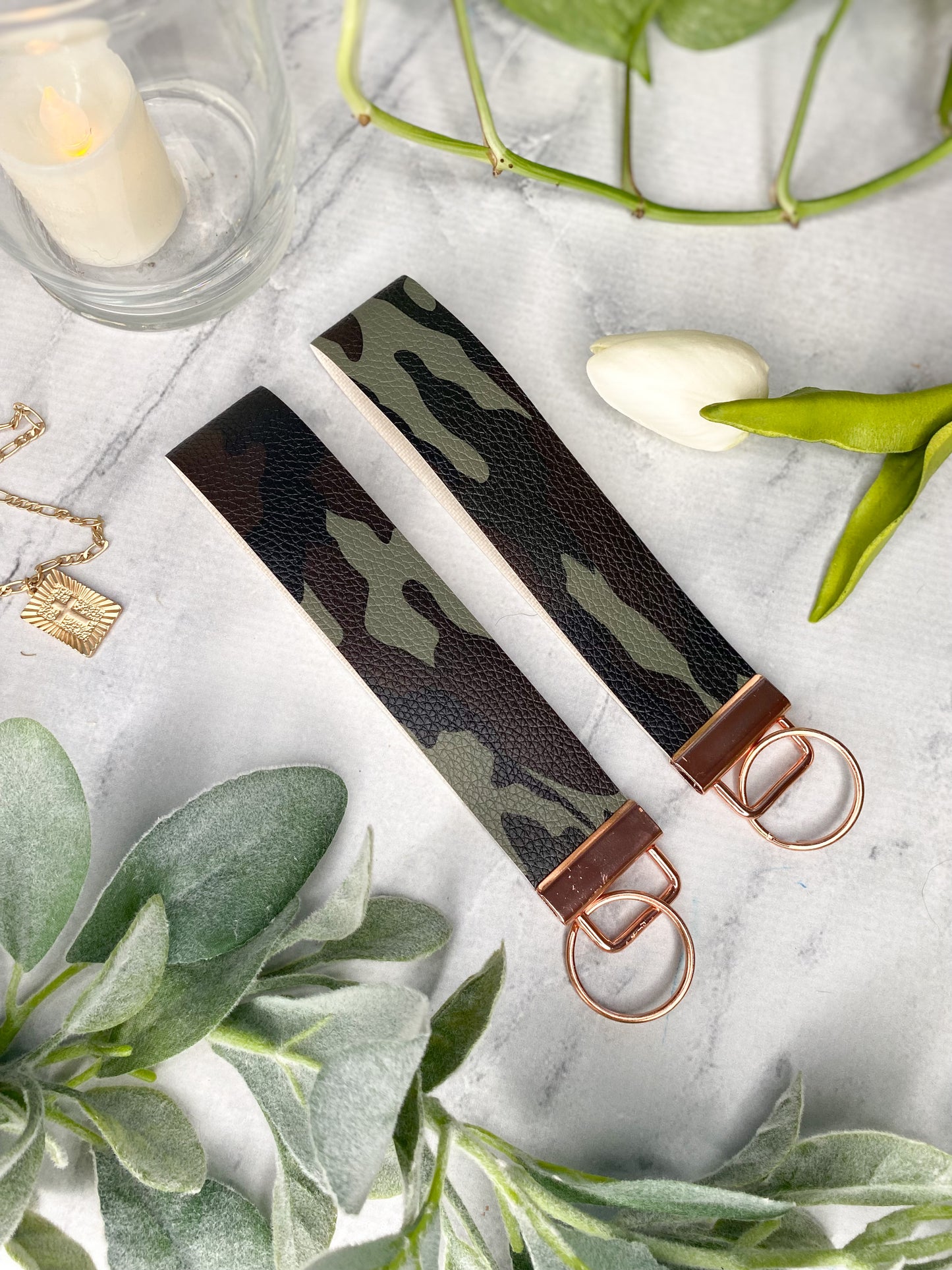 Leatherette Keychain