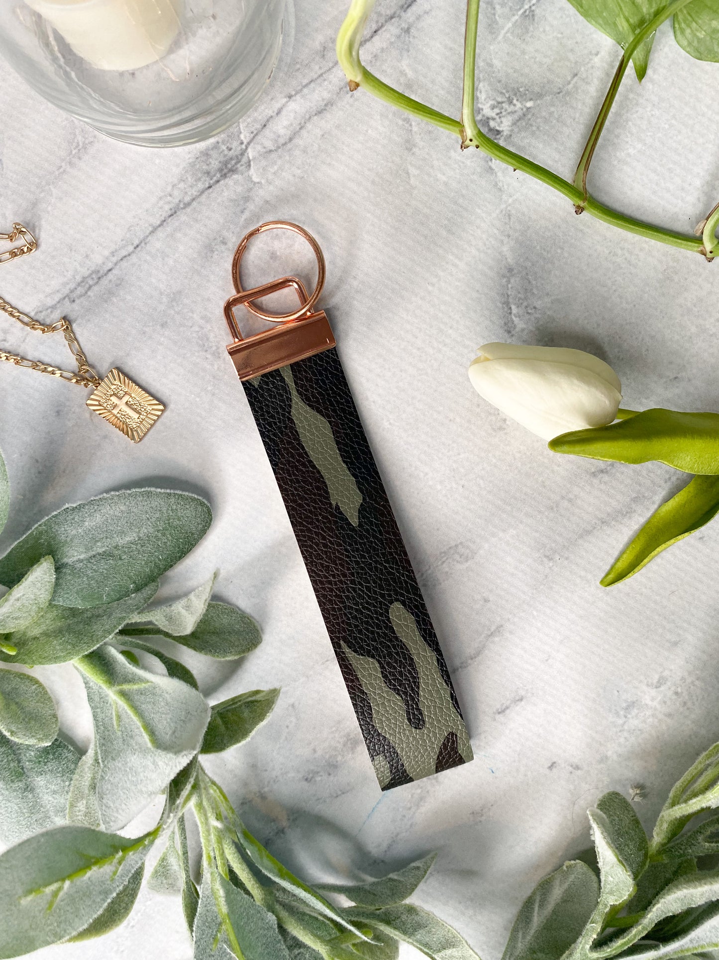 Leatherette Keychain