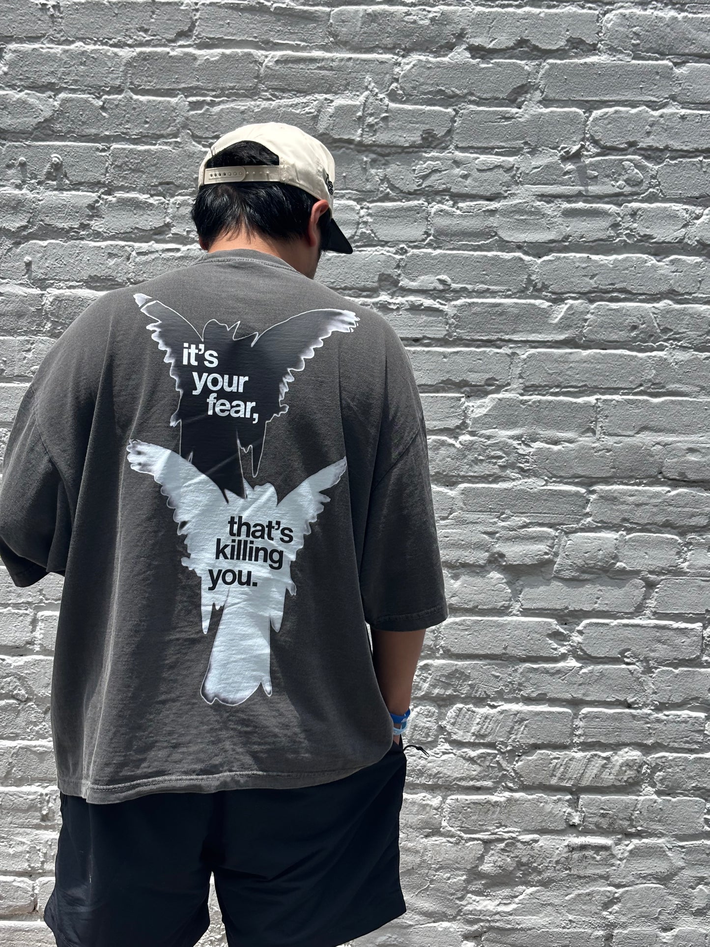 It’s Your Fear That’s Killing You – Unisex Christian Drop Shoulder Tee