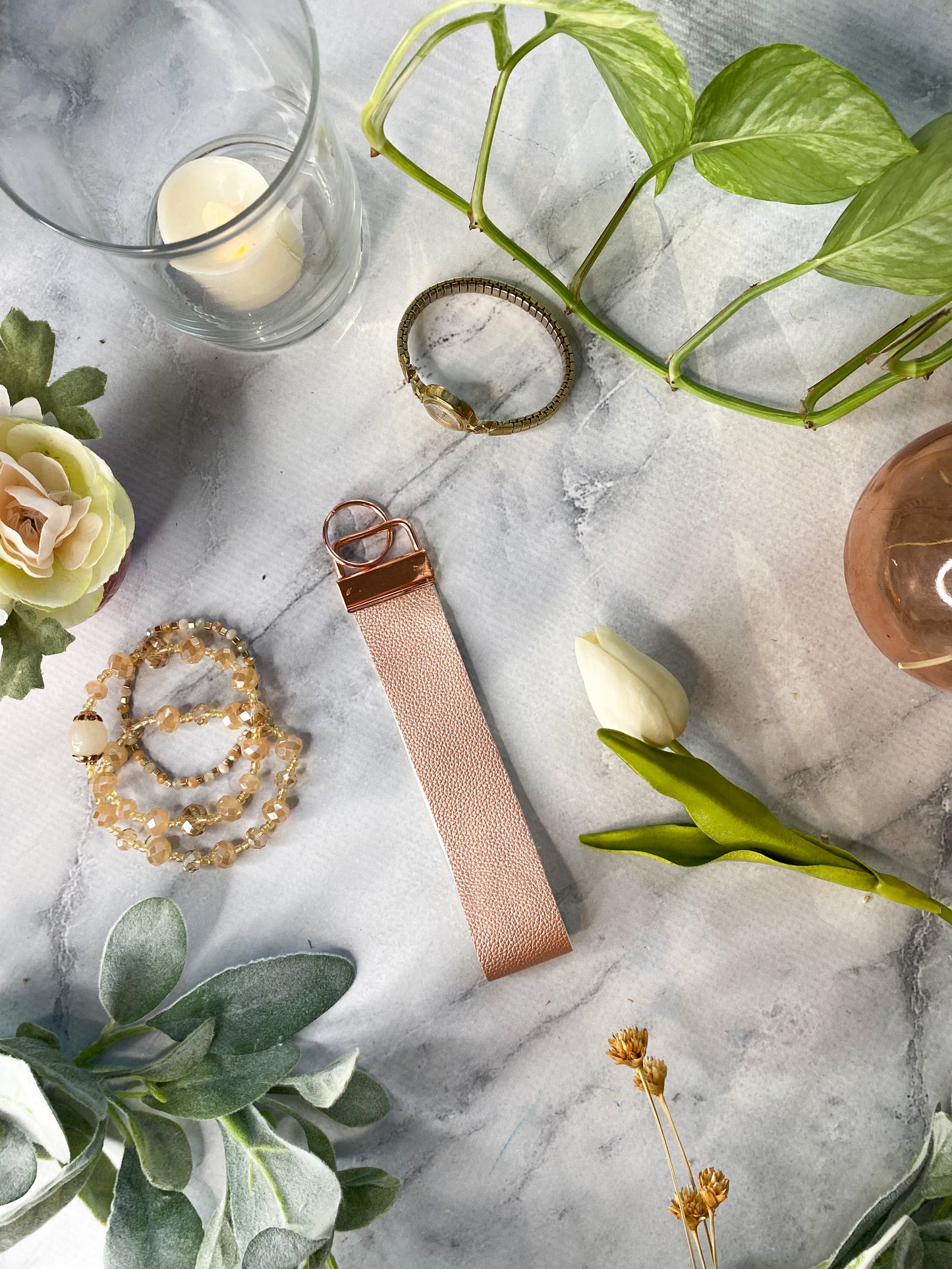 Leatherette Keychain