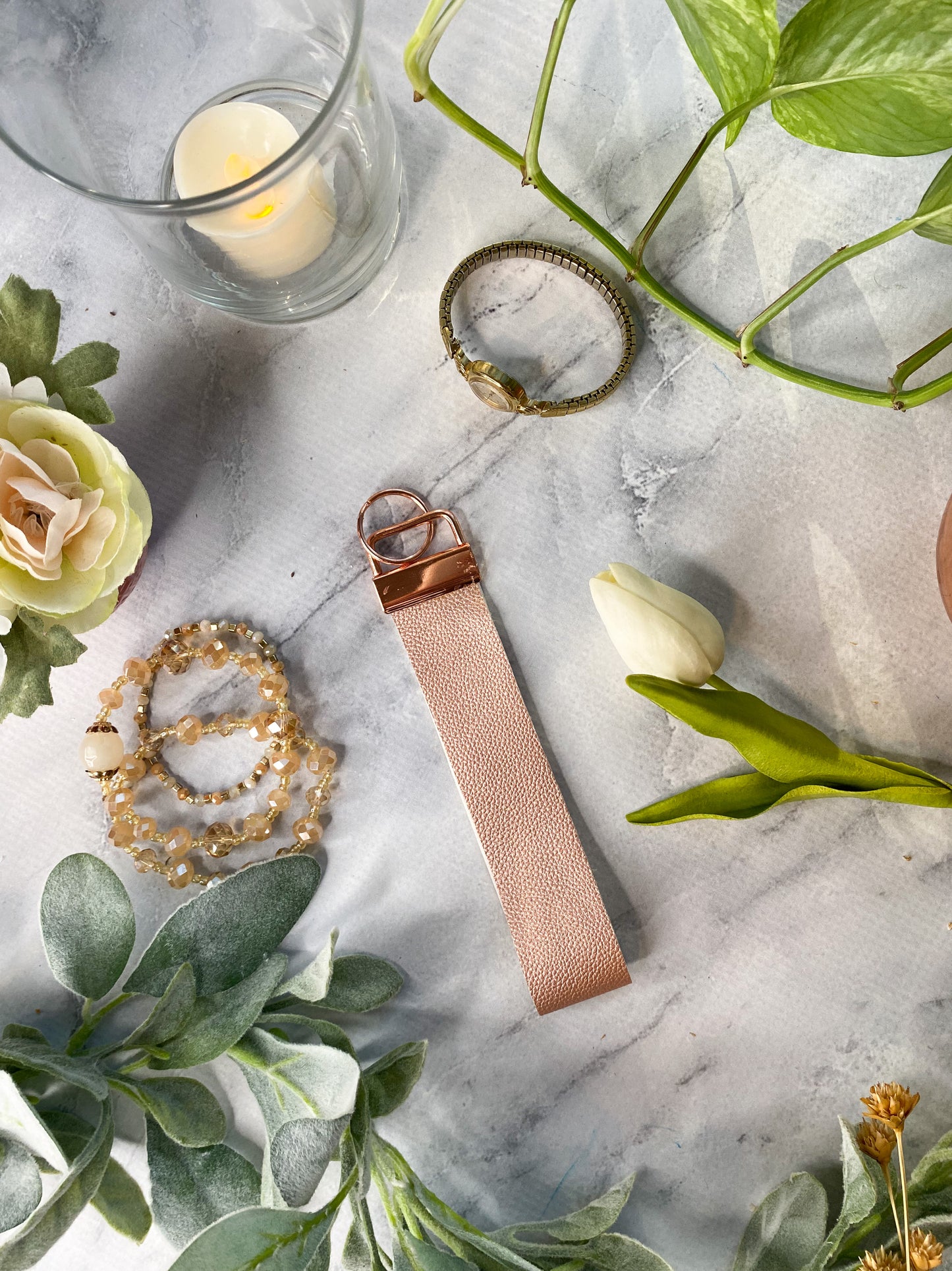 Leatherette Keychain