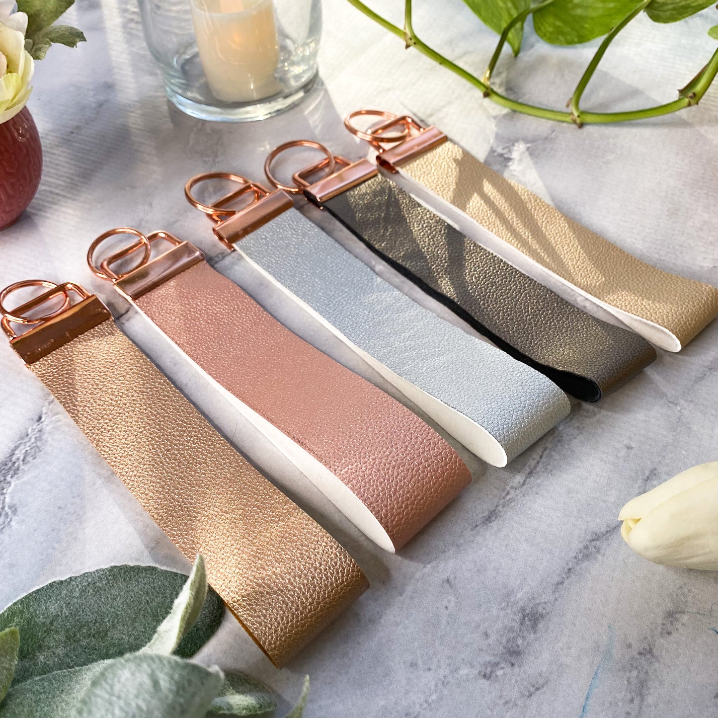 Leatherette Keychain