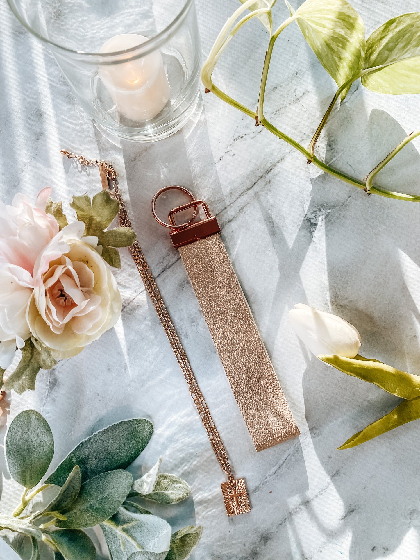 Leatherette Keychain