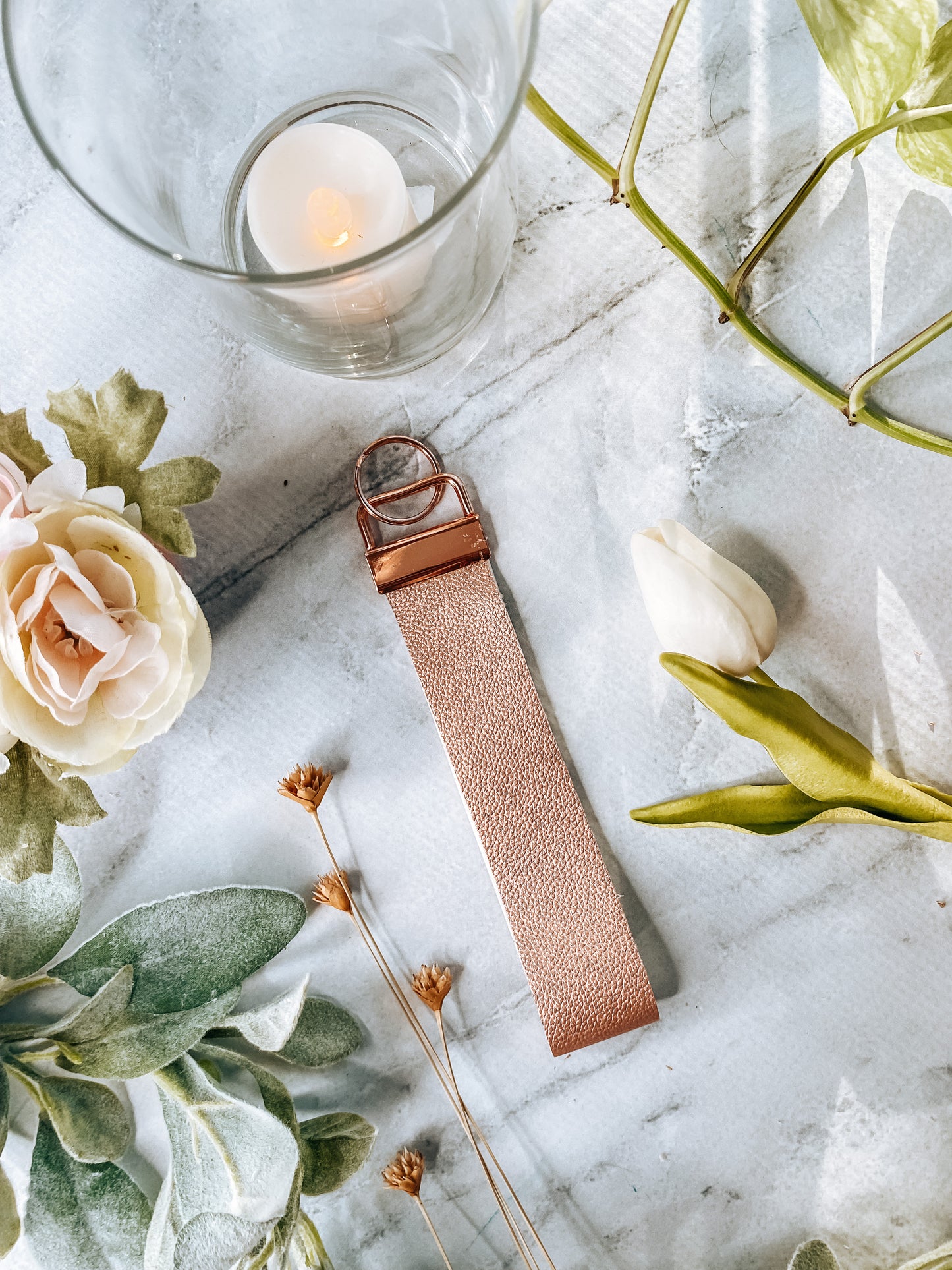 Leatherette Keychain