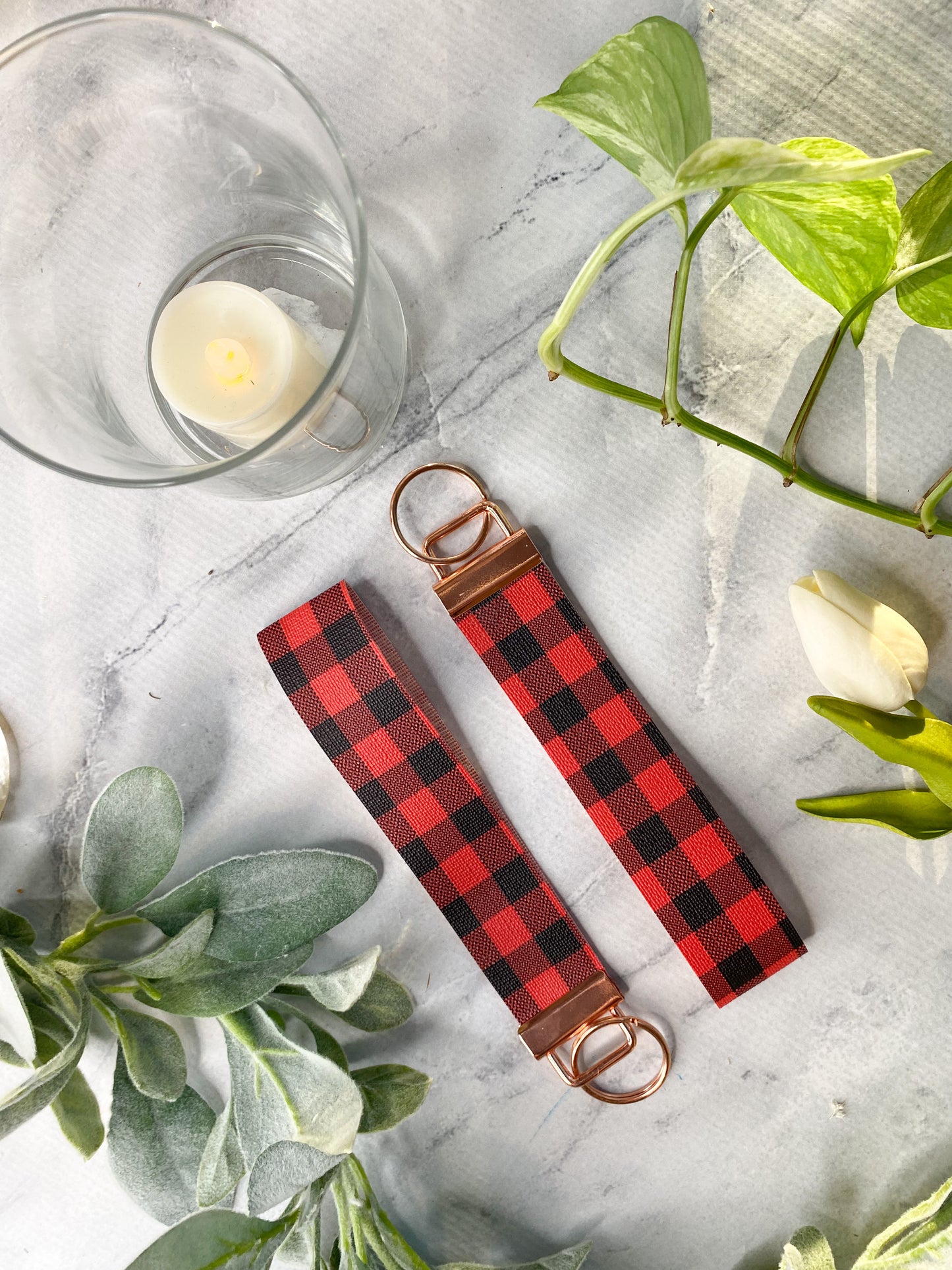 Leatherette Keychain