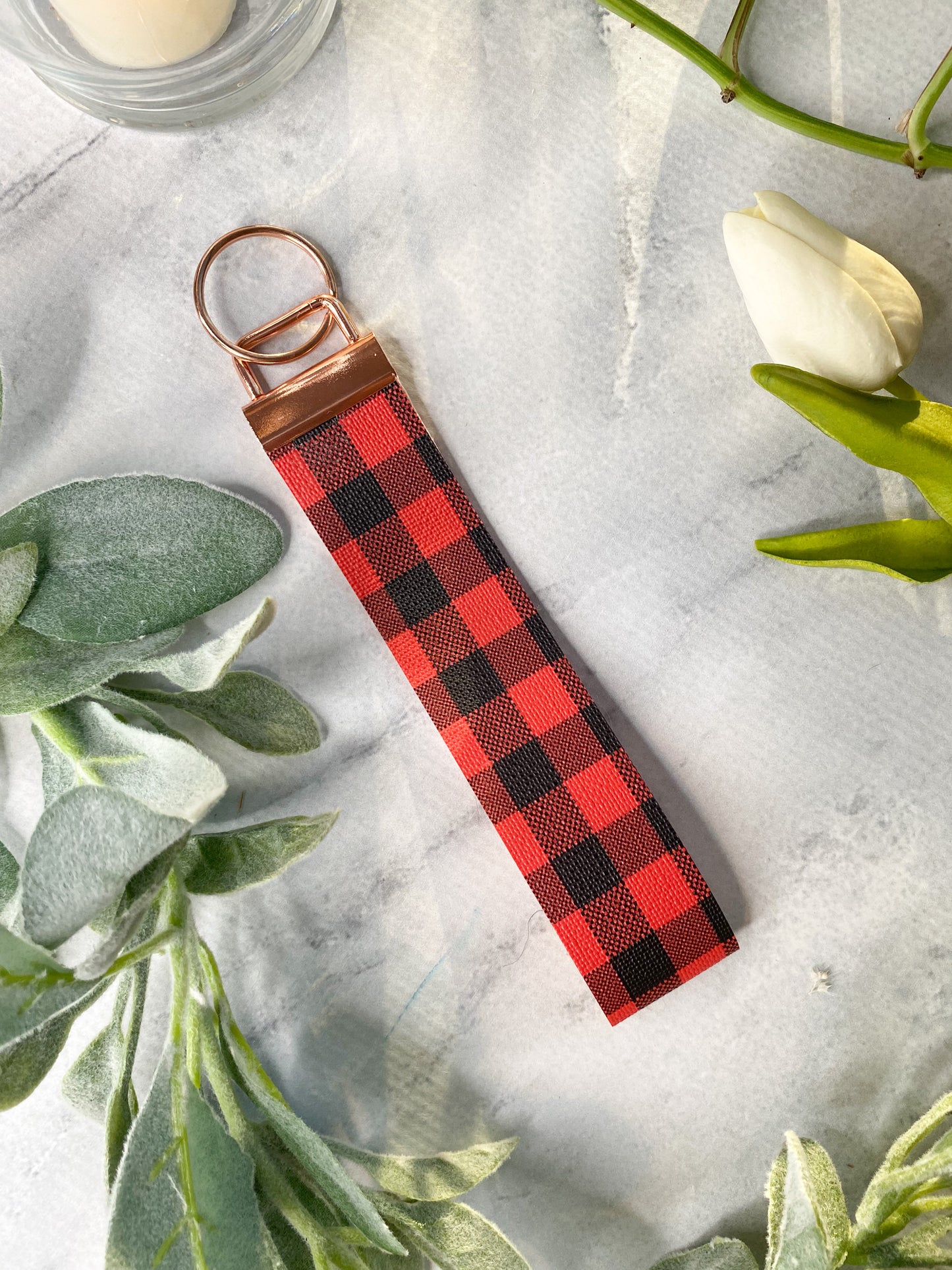 Leatherette Keychain