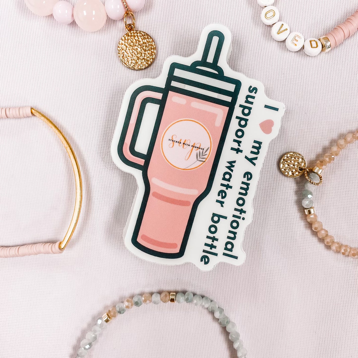 Emotional Support Water Bottle Sticker