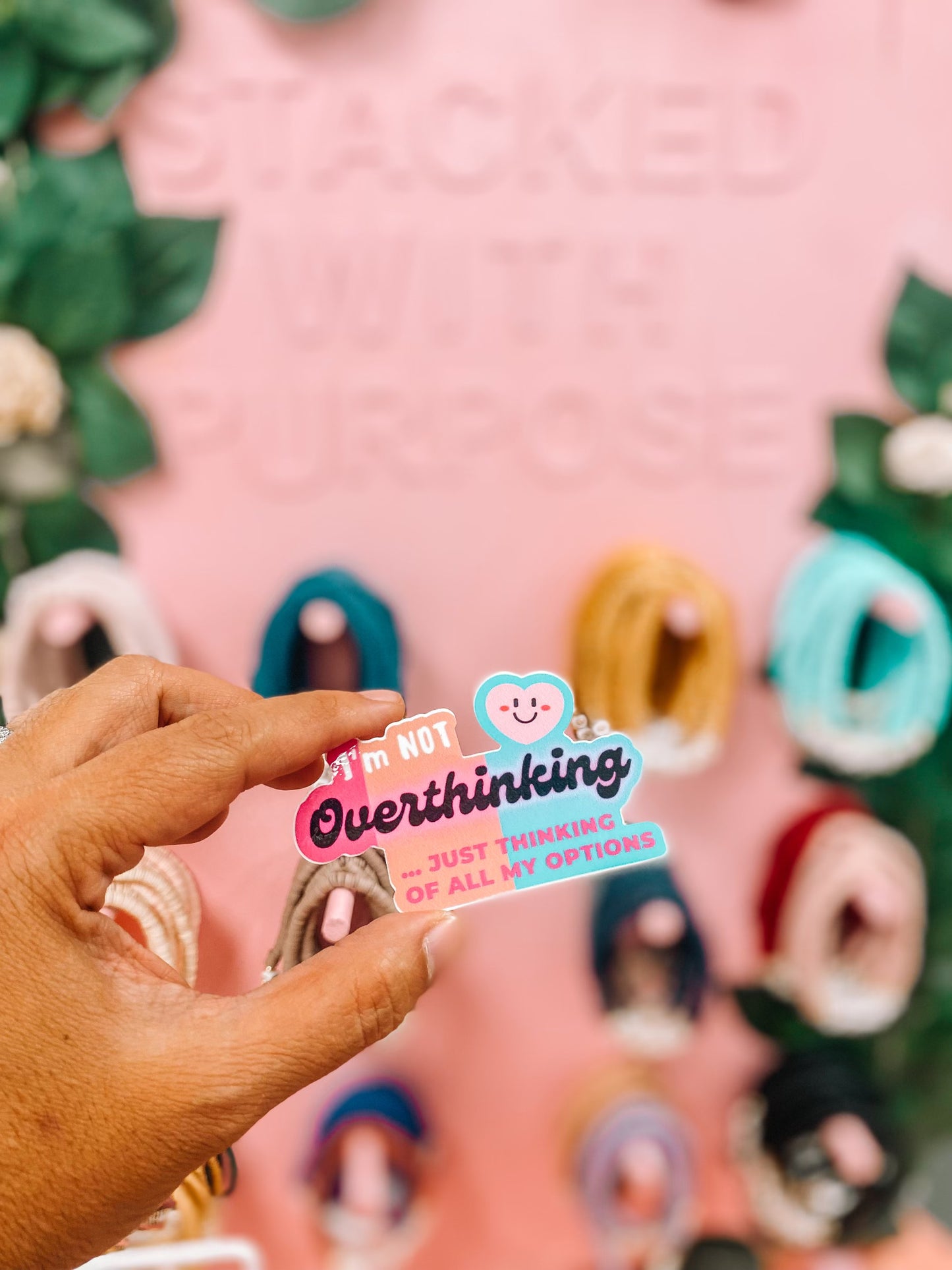 I'm Not Overthinking Sticker