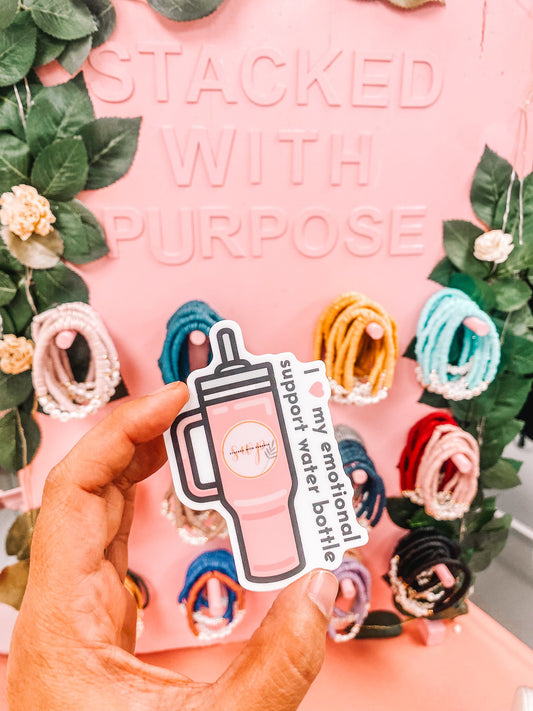 Emotional Support Water Bottle Sticker
