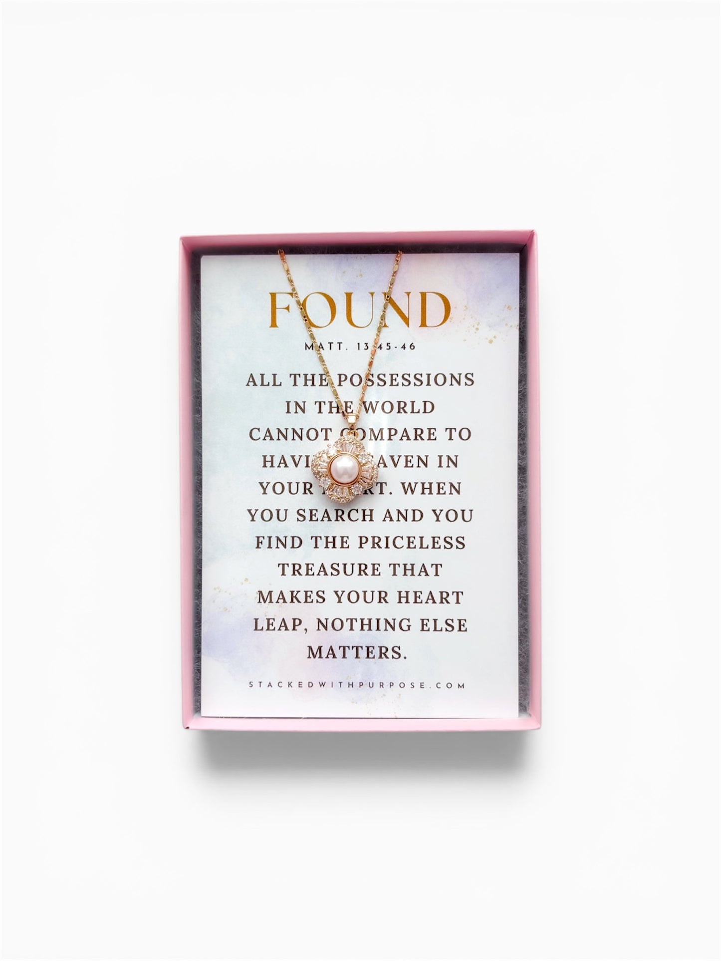 The One Box | He Leaves the 99 Faith Based Gift Box | Christian Gift Set with Jewelry, “I Am That One” Tee & Personalized Word in Due Season