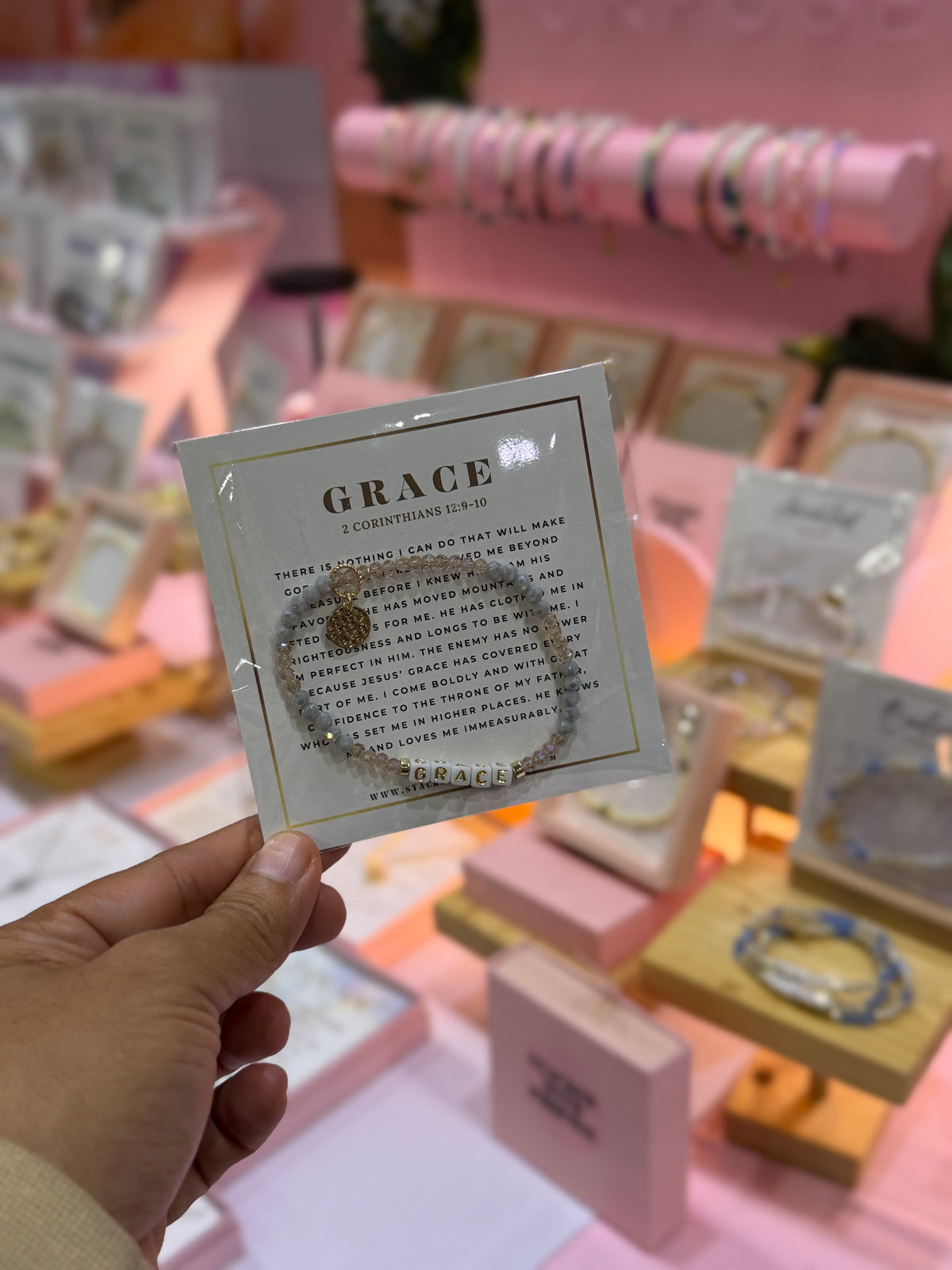GRACE declaration bracelet by Stacked With Purpose