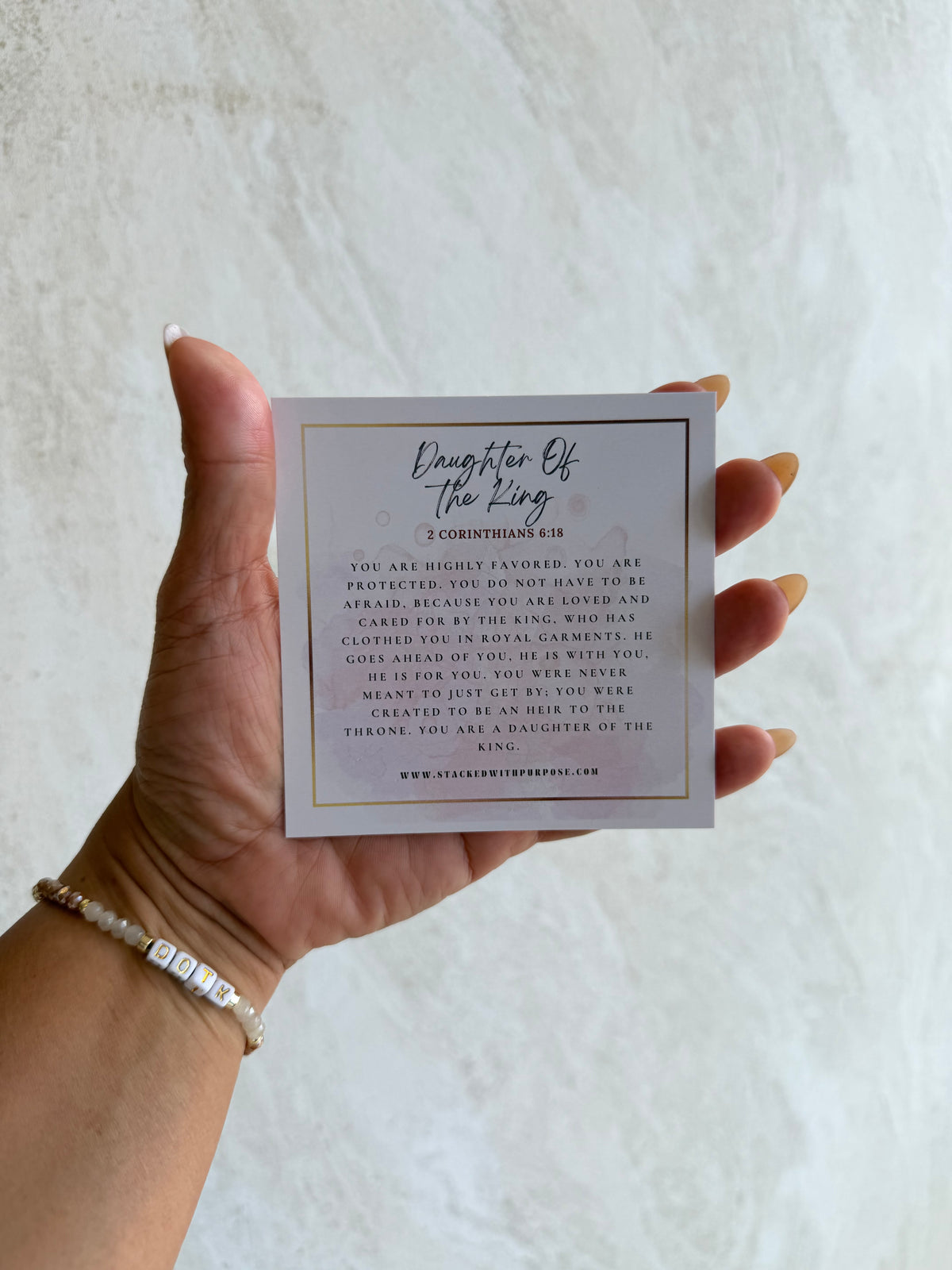 Daughter of the King (DOTK) Declaration Bracelet