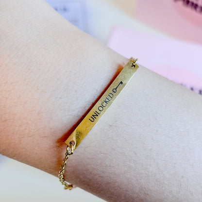 Unlocked | Gold Bracelet