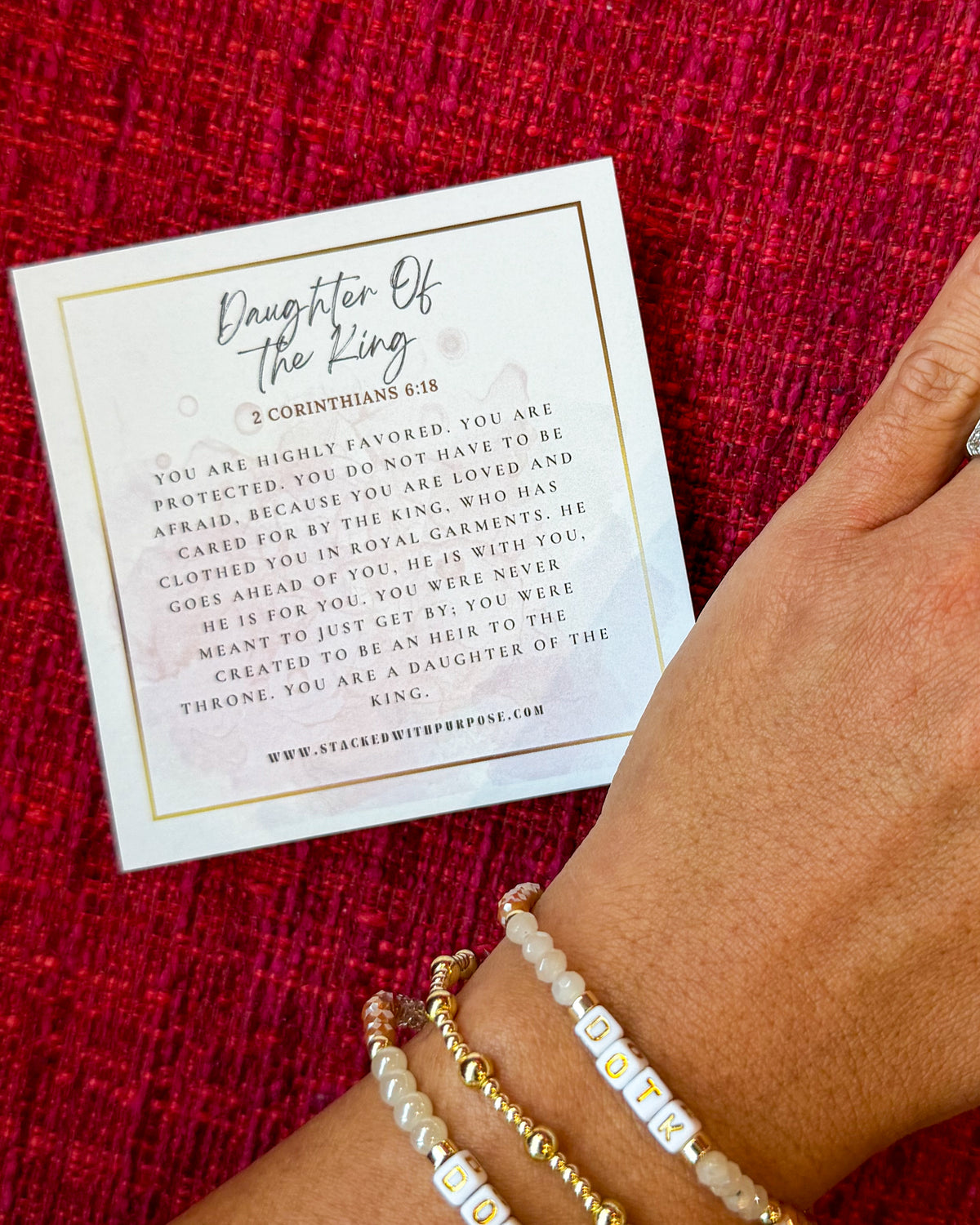 Daughter of the King (DOTK) Declaration Bracelet