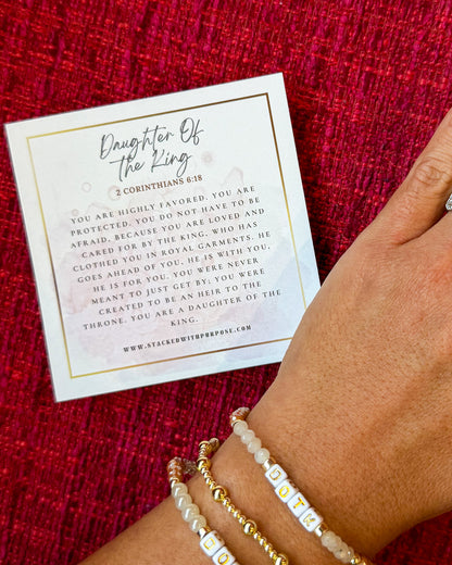 Daughter of the King (DOTK) Declaration Bracelet