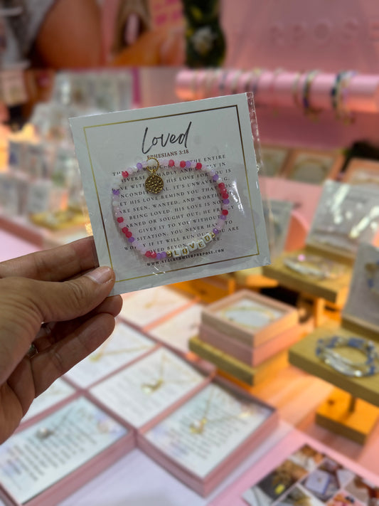 LOVED declaration bracelet by Stacked With Purpose