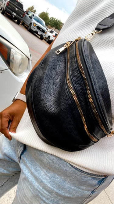 Double-Zipper Belt Bag