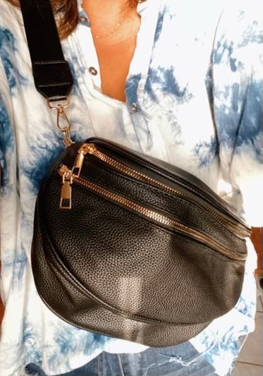 Double-Zipper Belt Bag