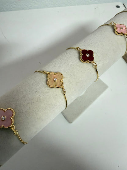 Clover Gold Adjustable Bracelet