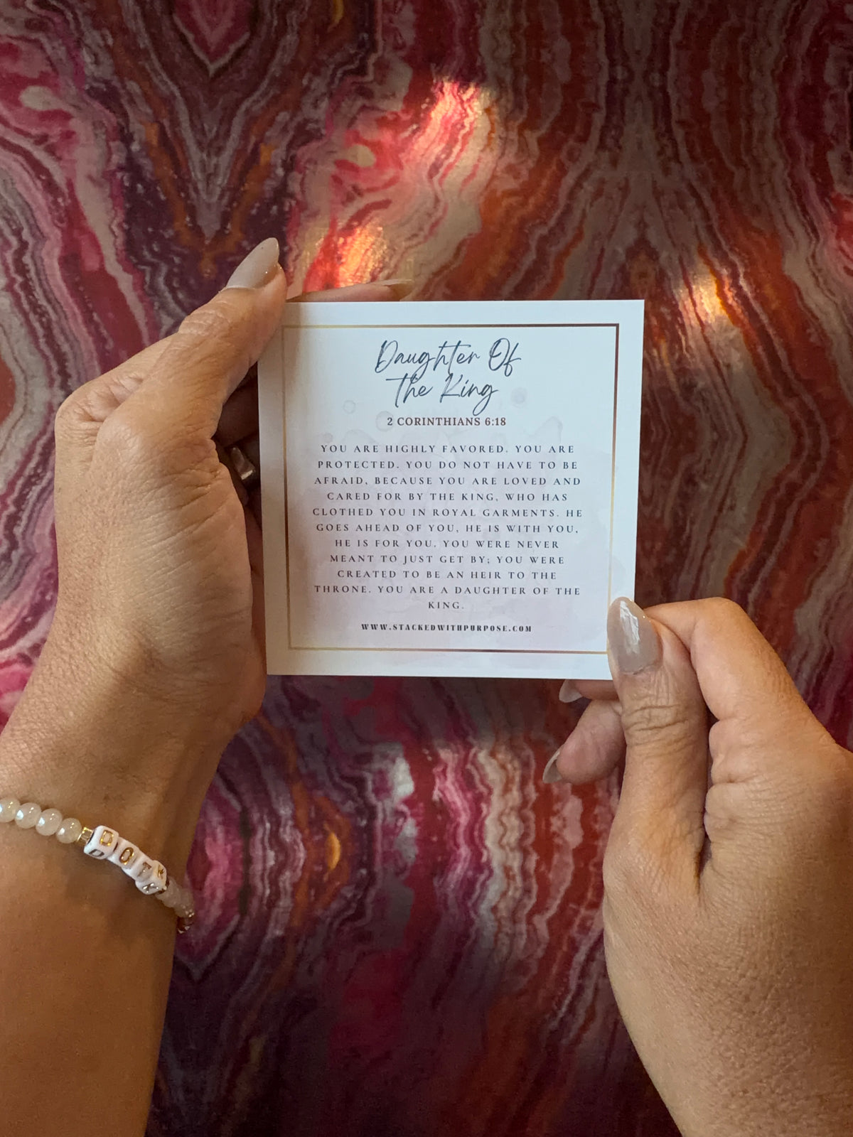 Daughter of the King (DOTK) Declaration Bracelet