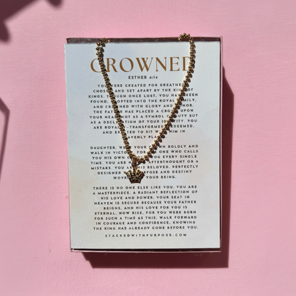 Crowned Necklace | Esther 4:14 | For Such a Time as This