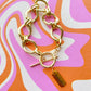 Chunky Gold Toggle Word Bracelet