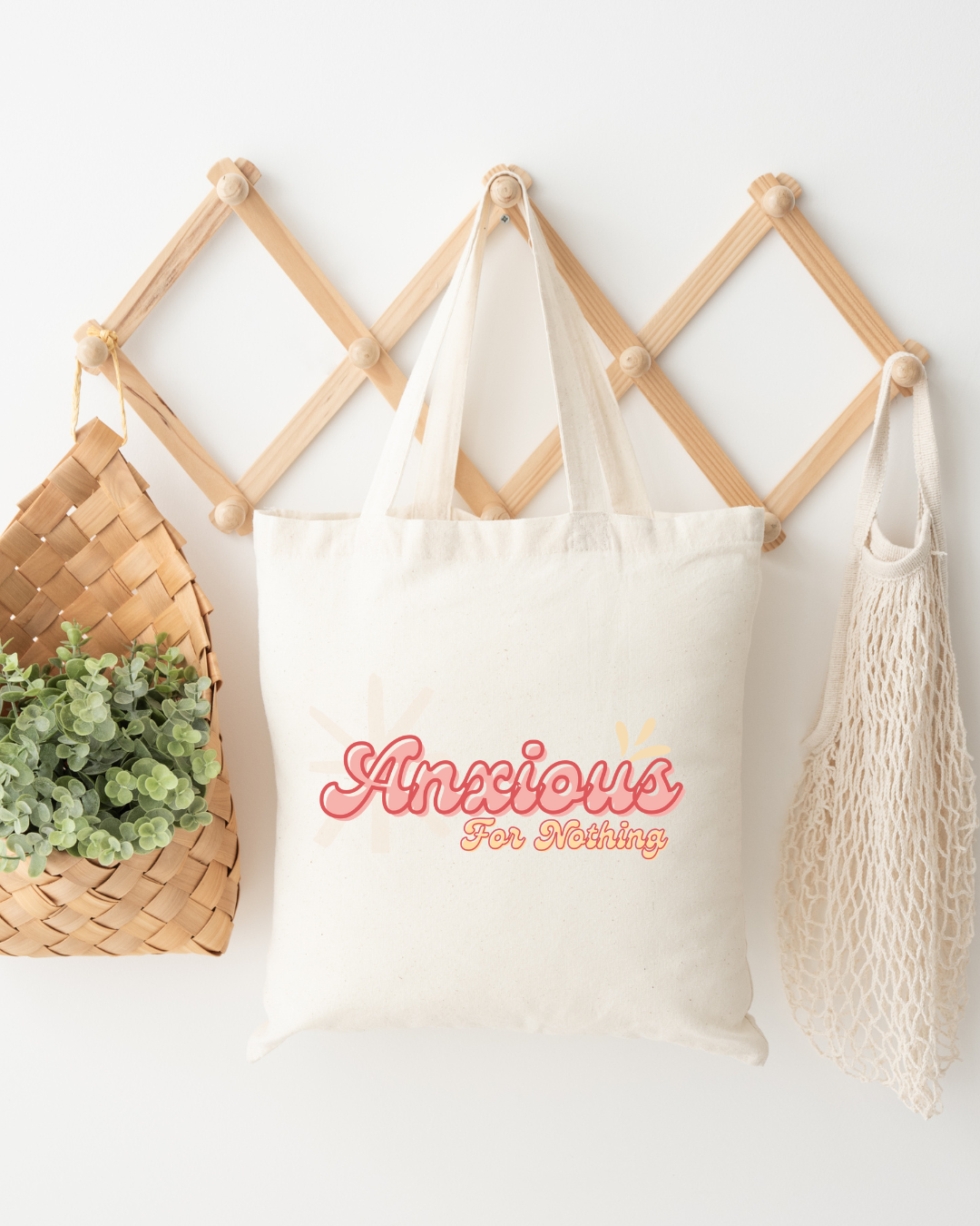 Anxious For Nothing I Canvas Tote Bag